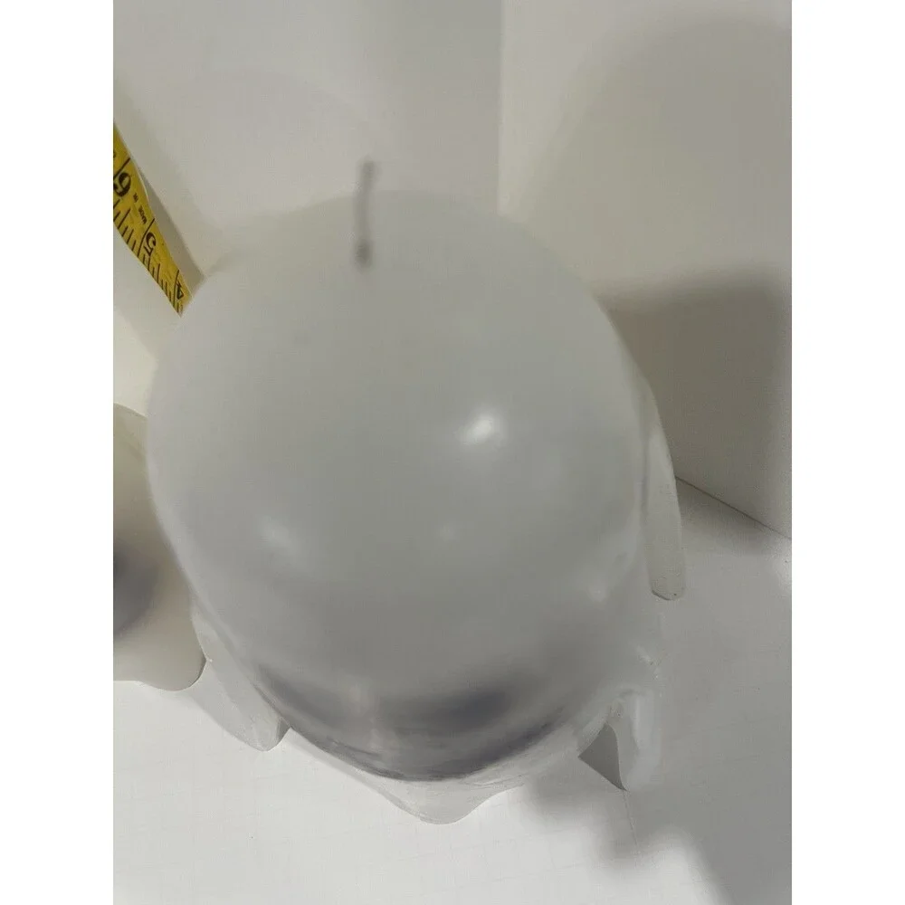 Pottery Barn Halloween Large And Small Heavy Ghost Shaped Candles